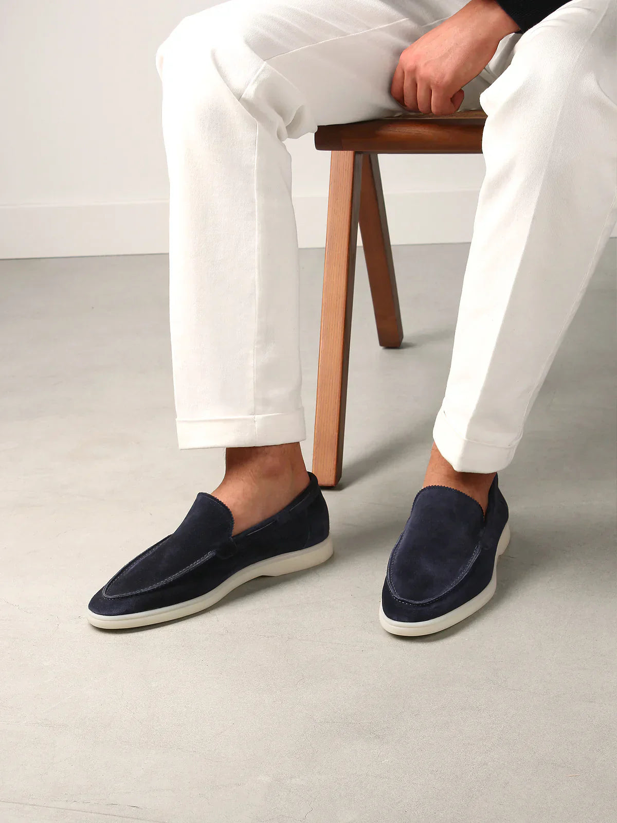 Men's Suede-Look Slip-On Shoes – Chocolate Brown