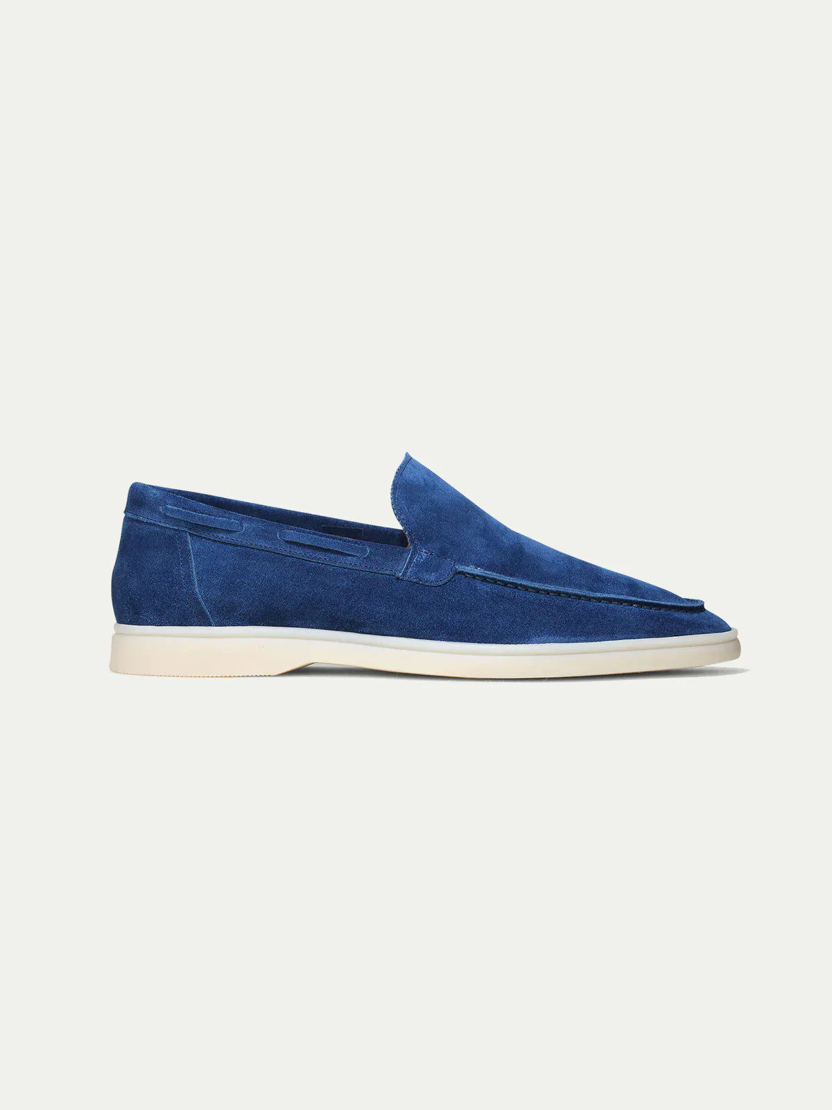 Men's Suede-Look Slip-On Shoes – Blue