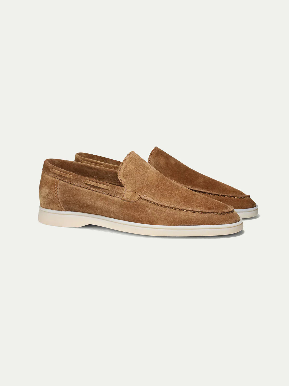 Men's Suede-Look Slip-On Shoes – Brown