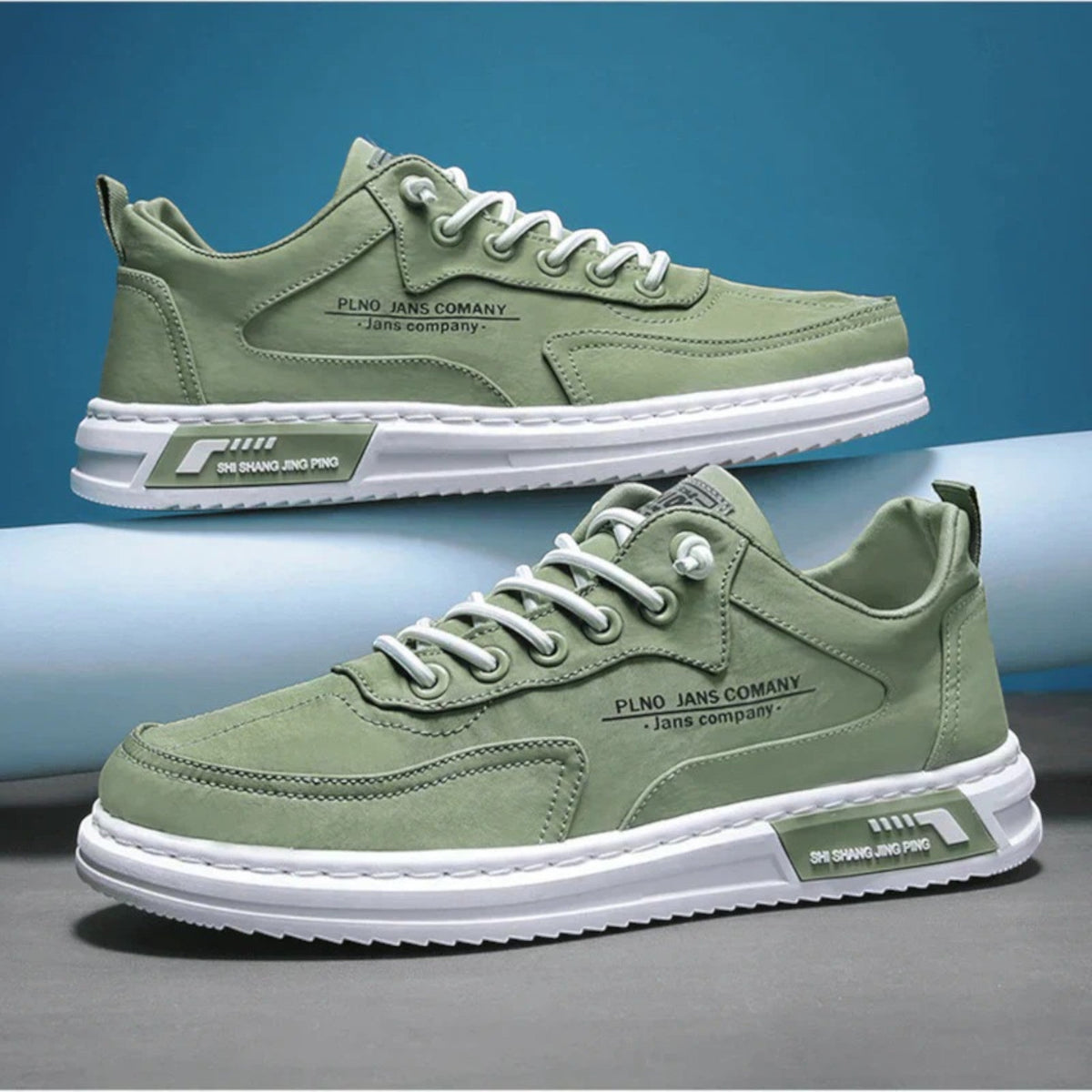 Men's Slip-On Sneakers, Breathable and Comfortable – Green