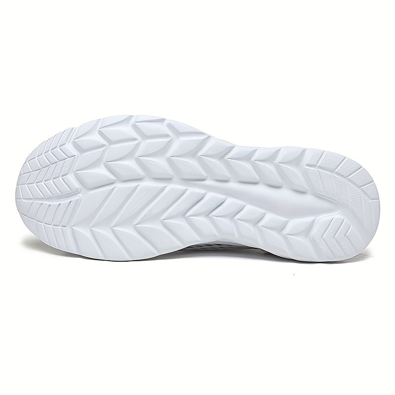 Men's Slip-On Sneakers in Breathable Mesh – Black & White