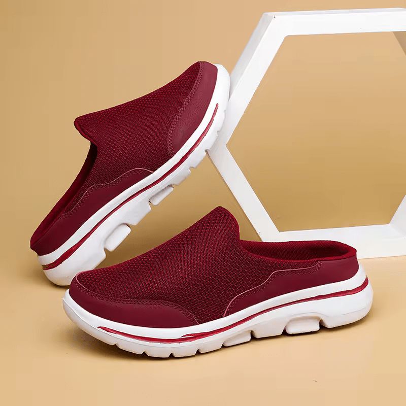 Men's Slippers, Breathable and Soft – Red