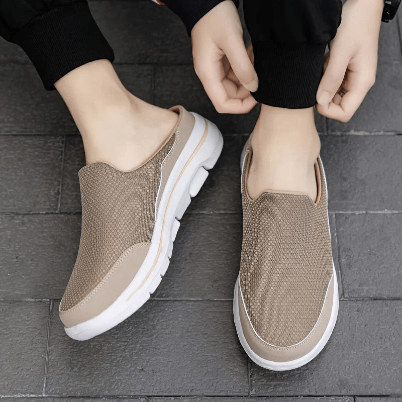 Men's Slippers, Breathable and Soft – Red