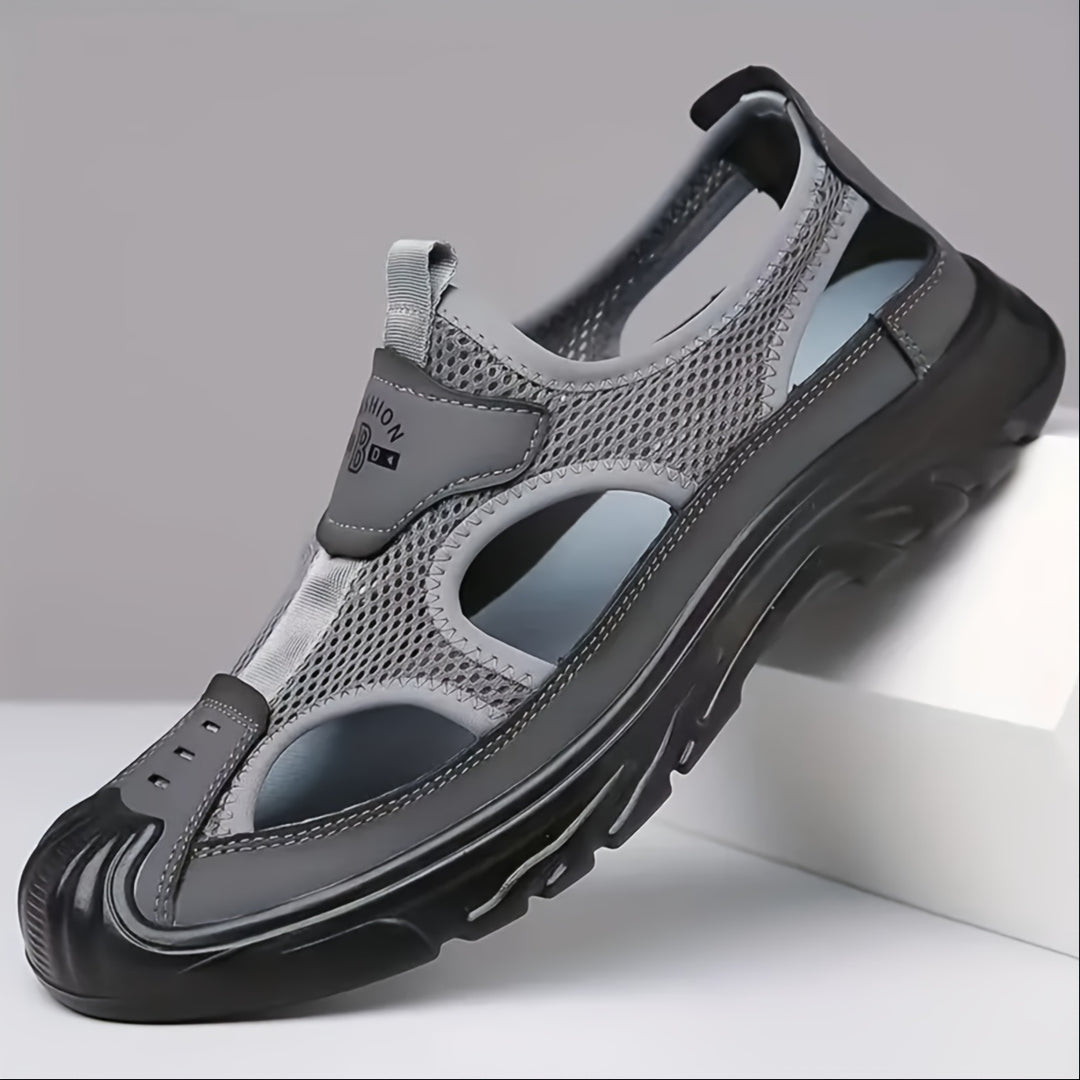 Men's Sport Sandals, Breathable and Lightweight – Grey