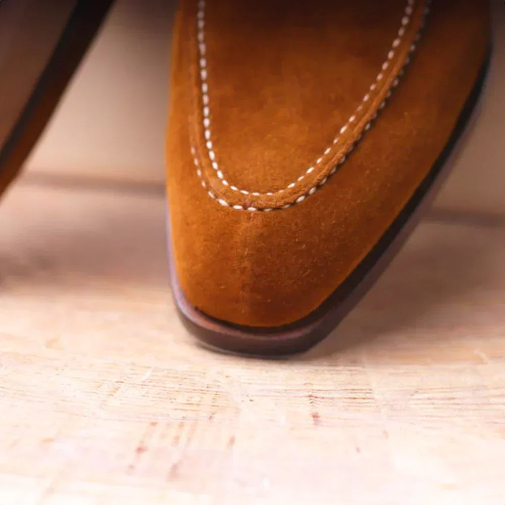 Men's Suede Lace-Up Shoes, Classic