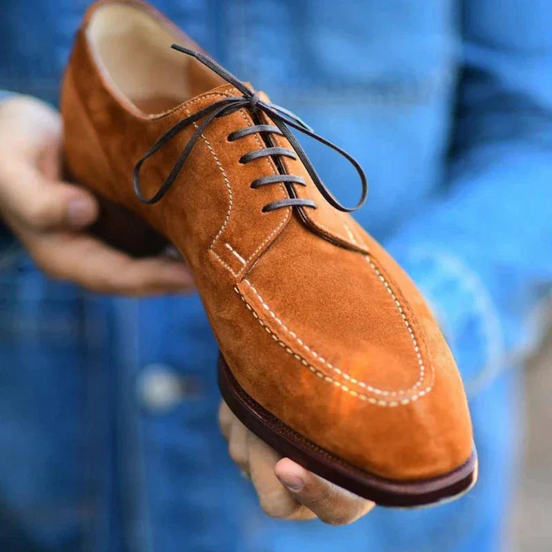 Men's Suede Lace-Up Shoes, Classic