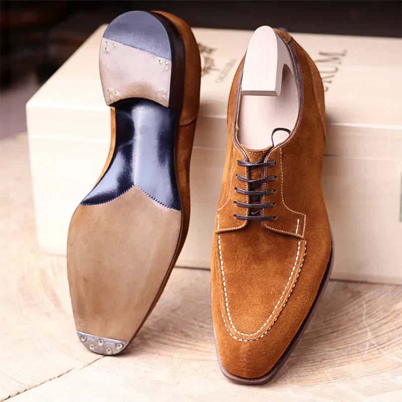 Men's Suede Lace-Up Shoes, Classic