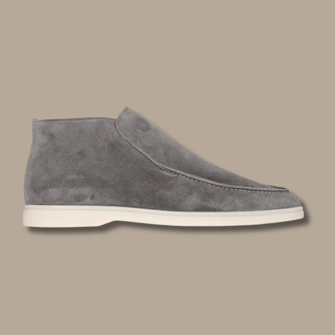 Men's Suede Loafers, Durable and Elegant – Grey