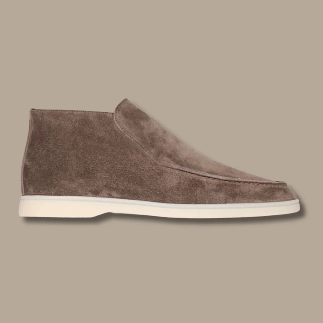 Men's Suede Loafers, Durable and Elegant – Brown