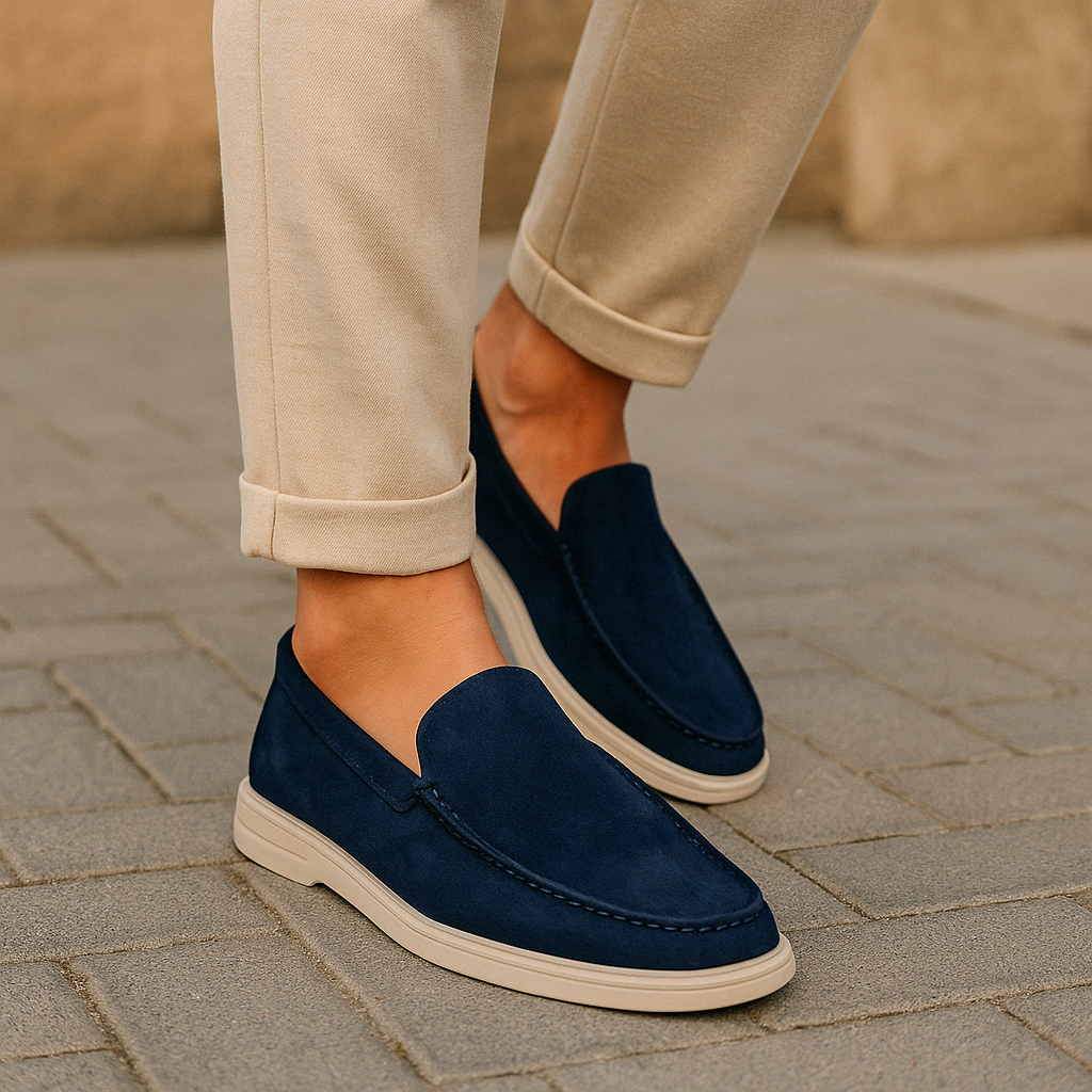 Men's Suede-Look Loafers, Lightweight and Breathable