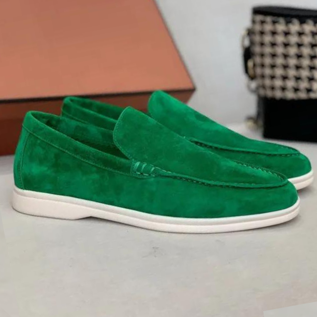 Men's Suede Loafers, Non-Slip and Breathable