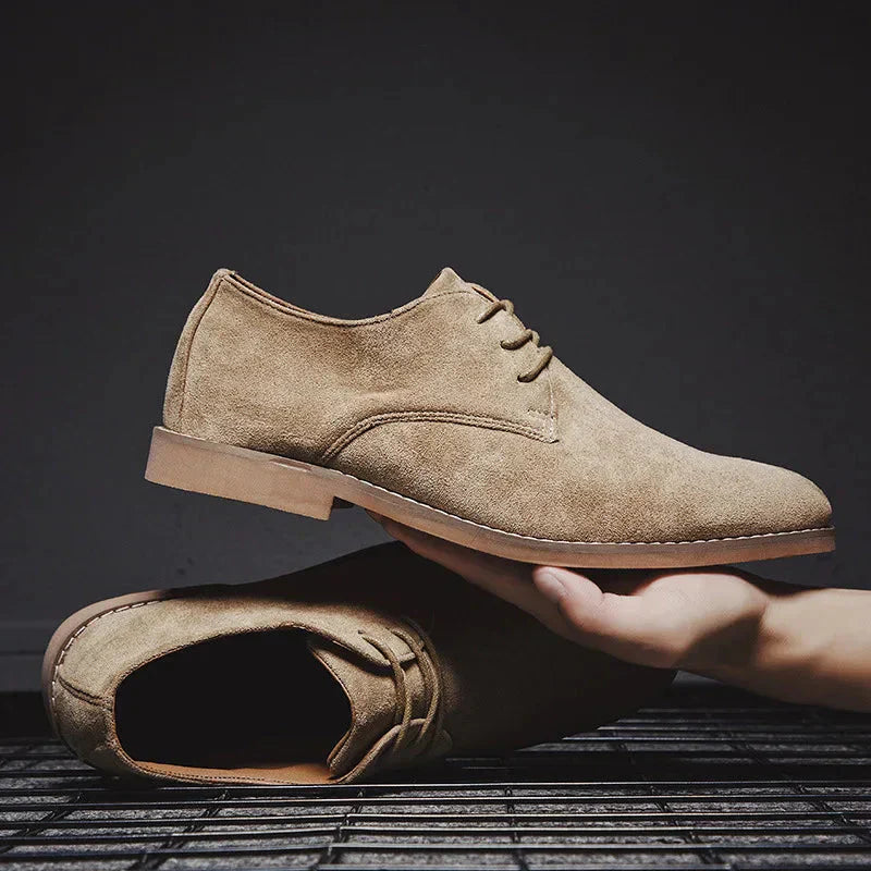 Men's Suede Oxford Shoes, Classic – Khaki