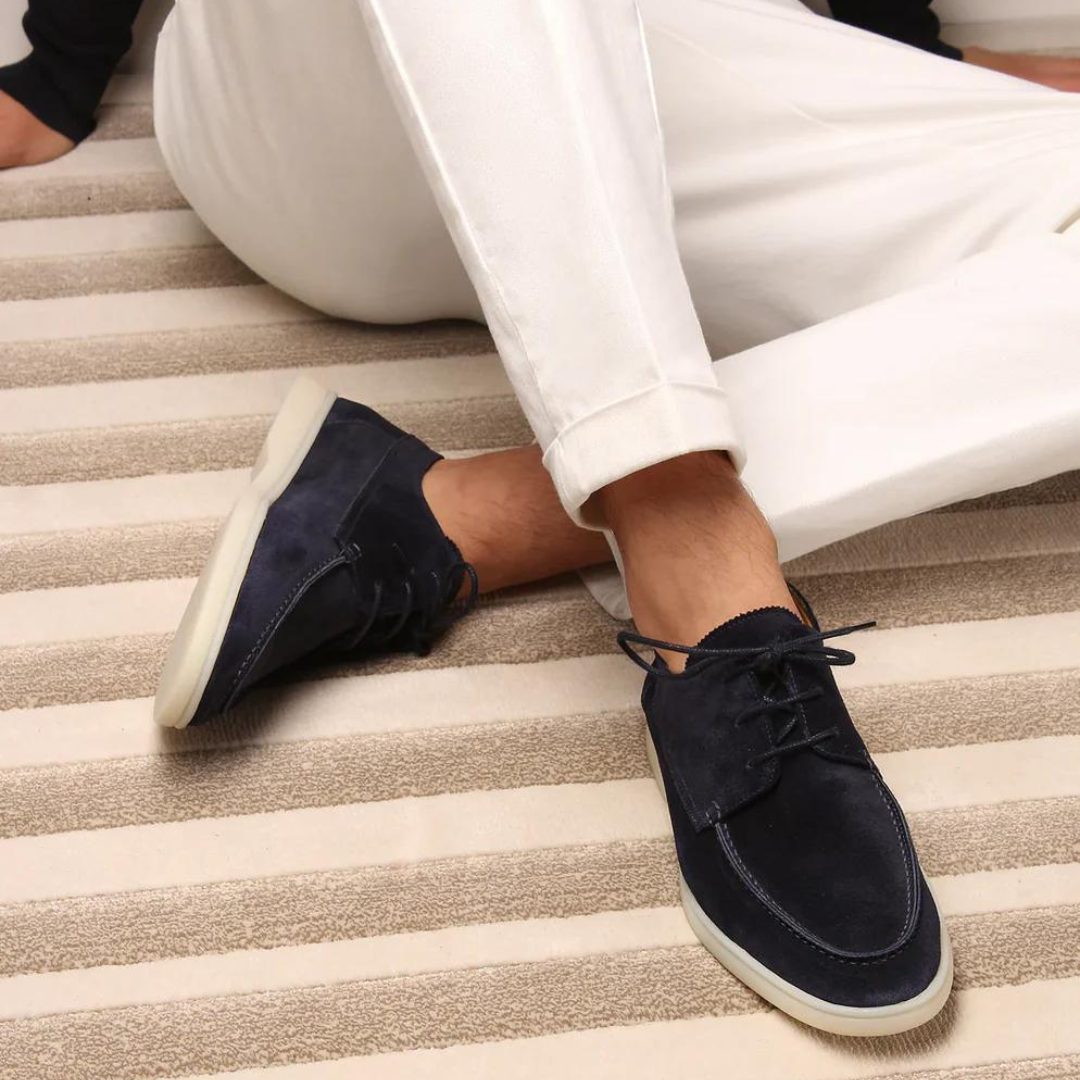 Men's Suede Slip-On Everyday Shoes – Black