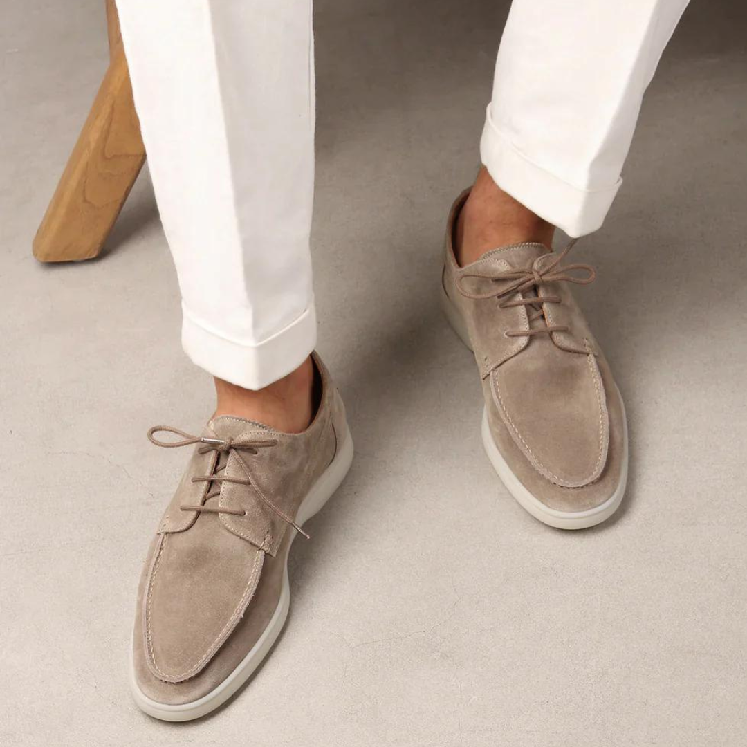 Men's Suede Slip-On Everyday Shoes – Beige