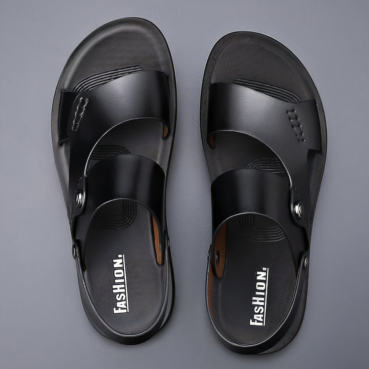 Men's Summer Sandals, Breathable and Comfortable – Black
