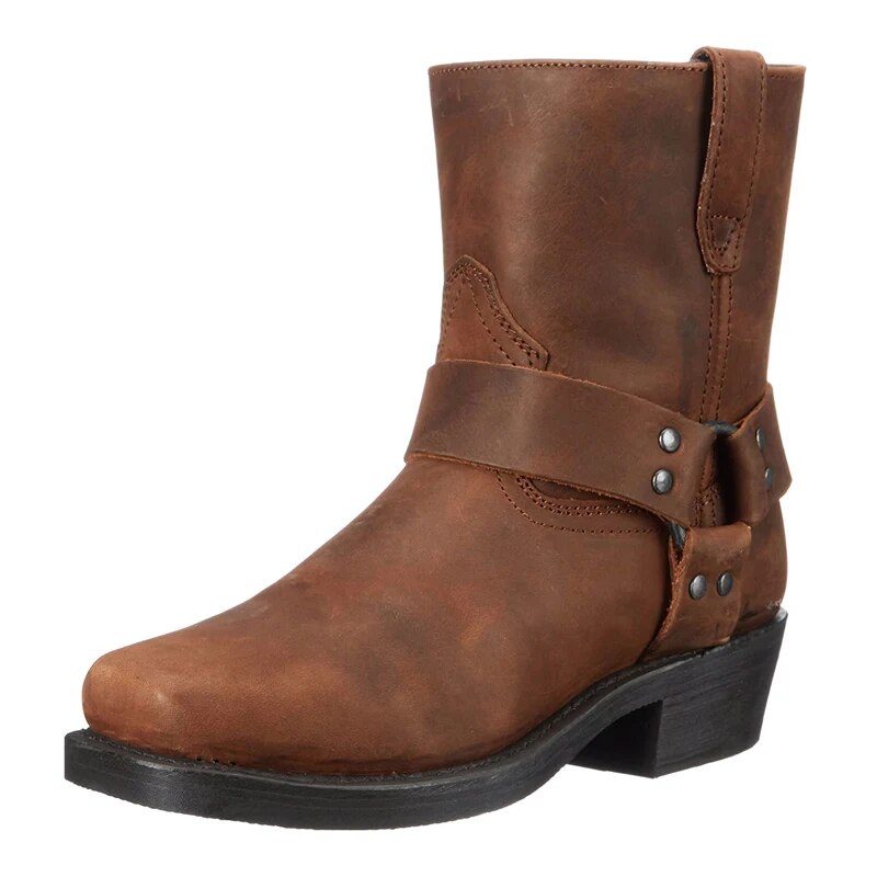 Men's Vintage Cowboy Boots, Lightweight and Comfortable