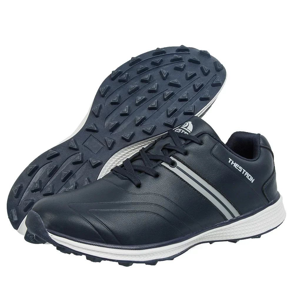 Men's Waterproof Golf Shoes with Good Grip – Red