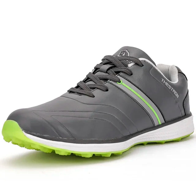 Men's Waterproof Golf Shoes with Good Grip – Grey