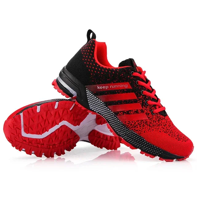 Men's Waterproof Golf Shoes with Good Grip – Red