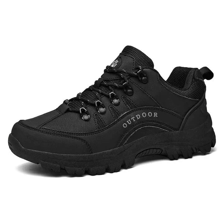 Men's Waterproof Hiking Boots, Breathable – Black