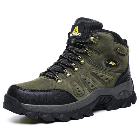 Men's Waterproof Hiking Boots, Durable – Green