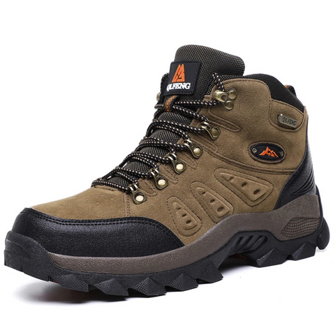 Men's Waterproof Hiking Boots, Durable – Brown