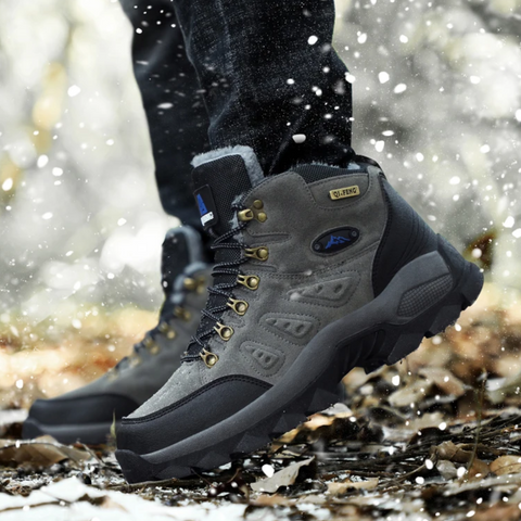 Men's Waterproof Hiking Boots, Durable – Brown