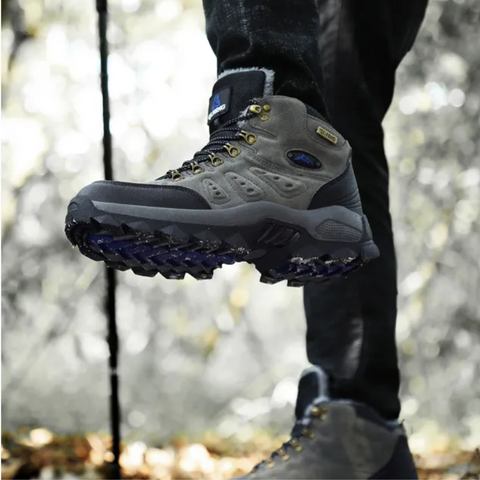 Men's Waterproof Hiking Boots, Durable – Brown