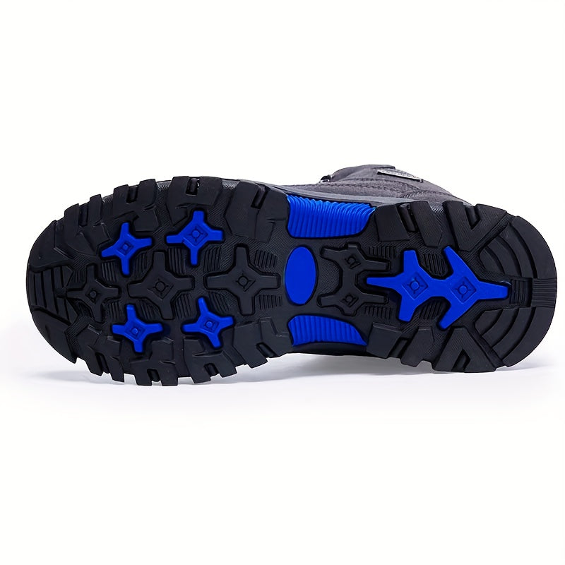 Men's Waterproof Hiking Boots with Grip – Black