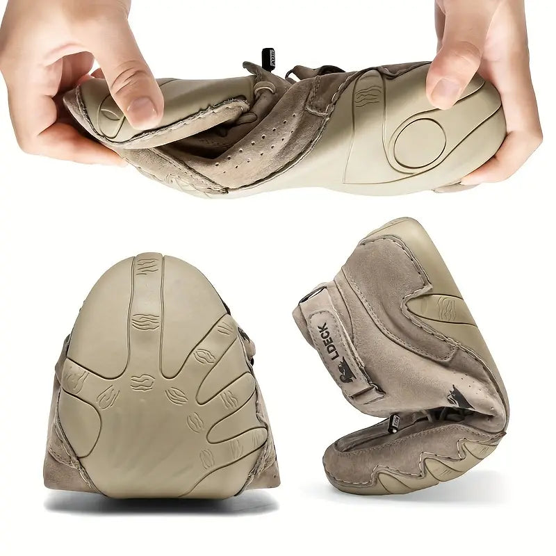 Men's Waterproof Shoes with Elastic Insert – Khaki