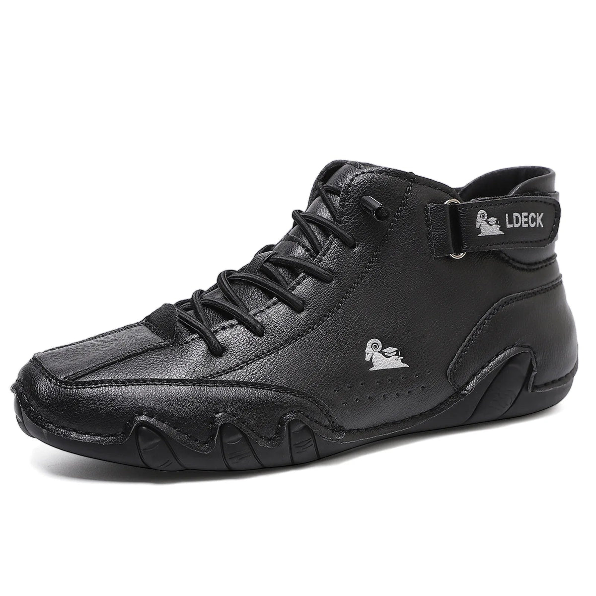 Men's Waterproof Shoes with Elastic Insert – Black
