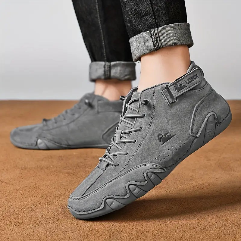 Men's Waterproof Shoes with Elastic Insert – Grey