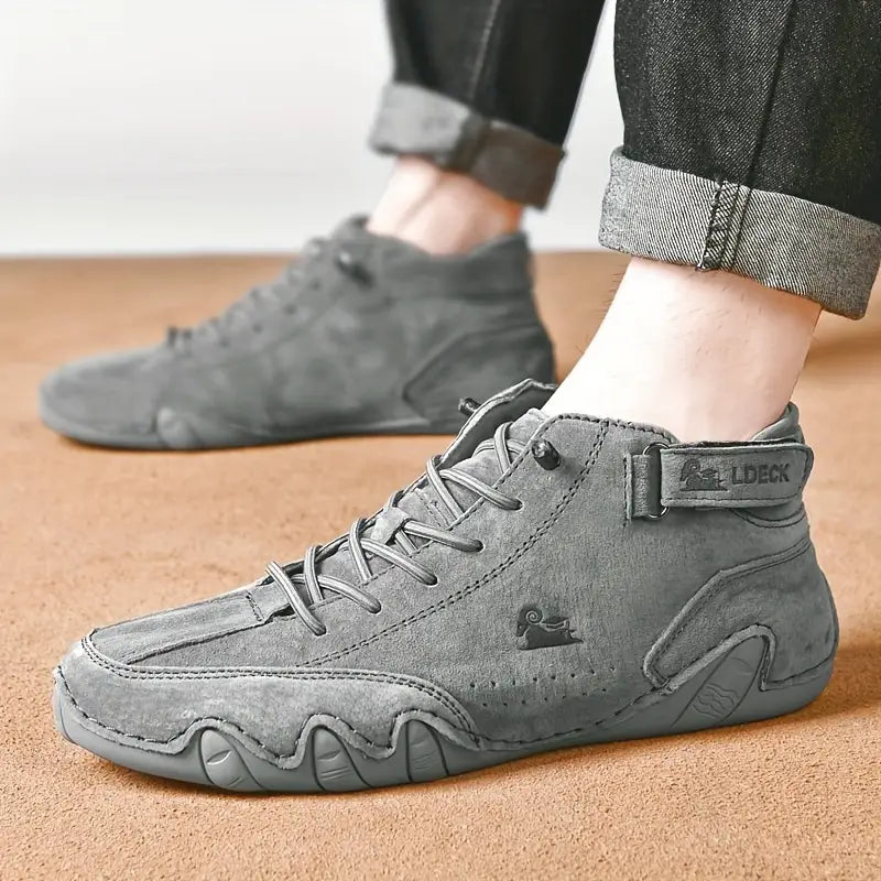 Men's Waterproof Shoes with Elastic Insert – Grey