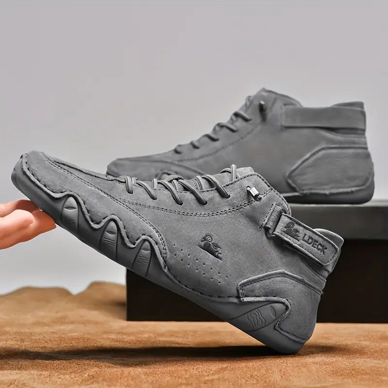 Men's Waterproof Shoes with Elastic Insert – Grey