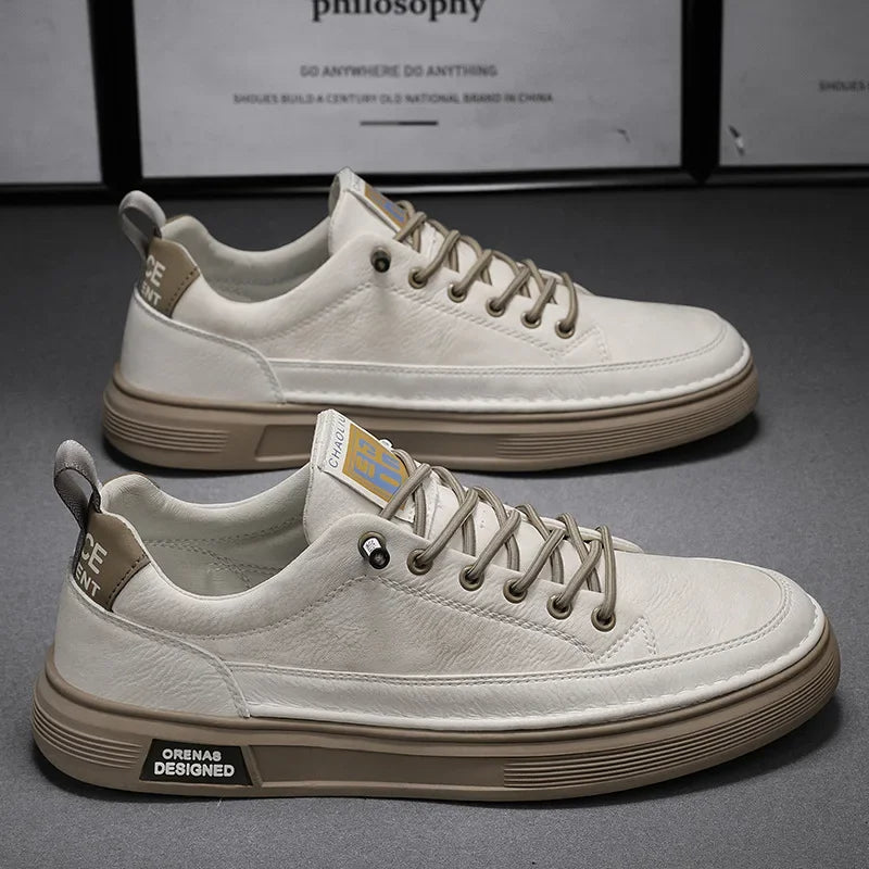 Men's Waterproof Sneakers, Non-Slip – Beige