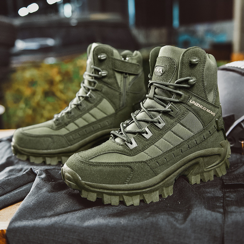 Men's Waterproof Work Shoes, Durable – Green