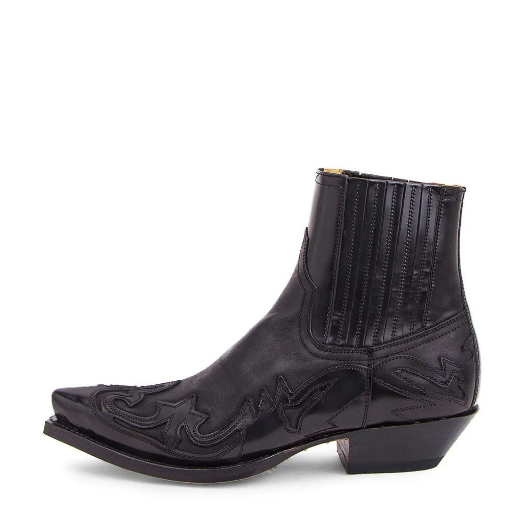 Men's Western-Style Cowboy Boots with Embroidery