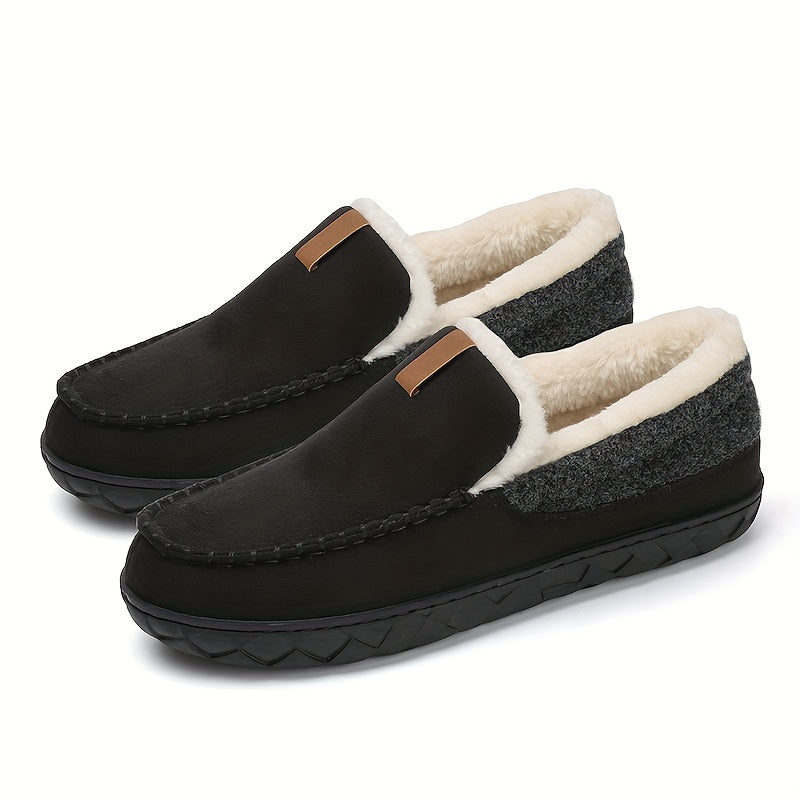 Men's Wool Loafer Slippers for Winter