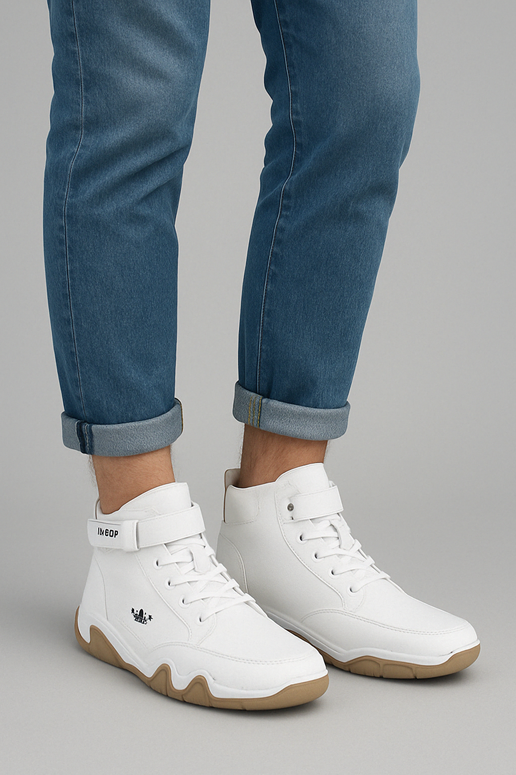 Unisex Leather Barefoot Shoes, Non-Slip – White