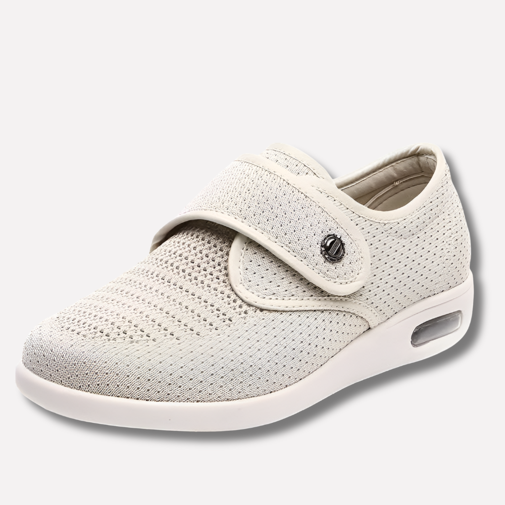 Unisex Wide-Fit Comfort Shoes – Light Brown