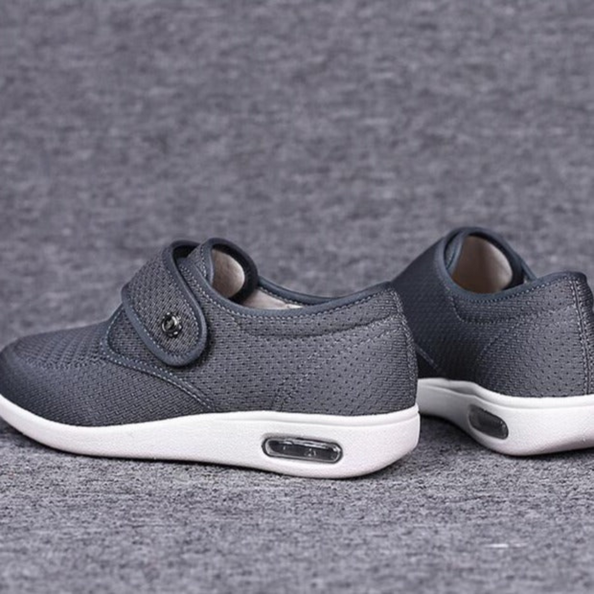 Unisex Wide-Fit Comfort Shoes – Grey