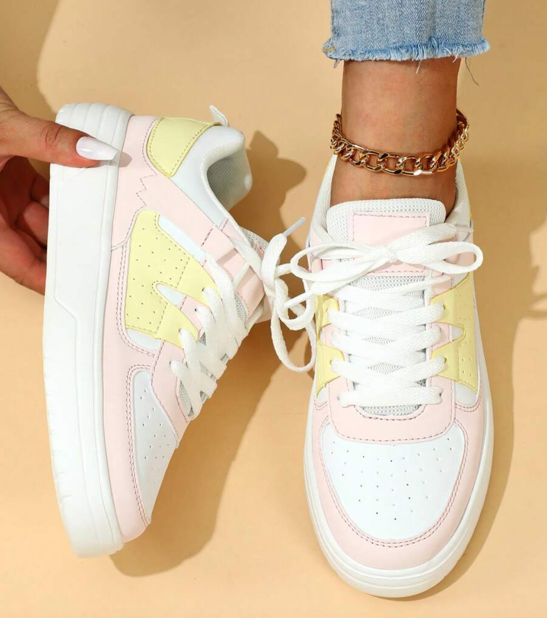 Women's Breathable Sneakers in a Vibrant Design – Rainbow 2