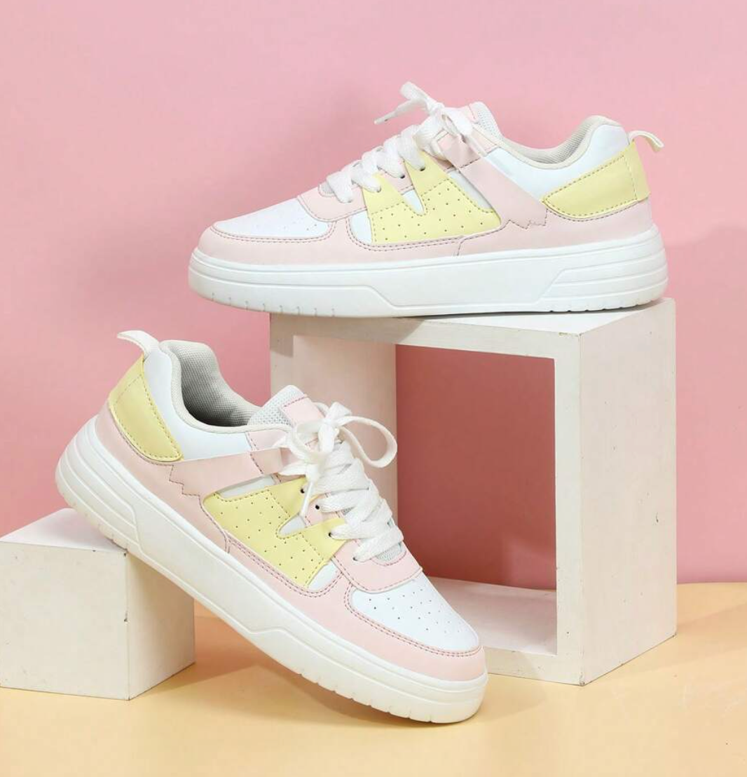 Women's Breathable Sneakers in a Vibrant Design – Rainbow 2