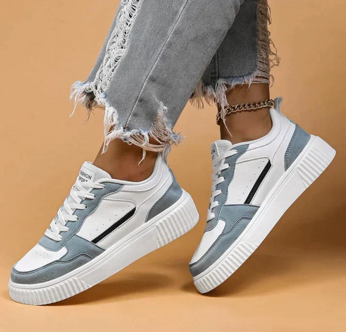 Women's Breathable Sneakers with Non-Slip Sole – Light Blue