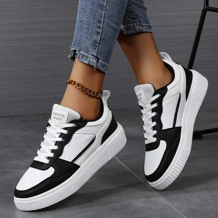 Women's Breathable Sneakers with Non-Slip Sole – Black