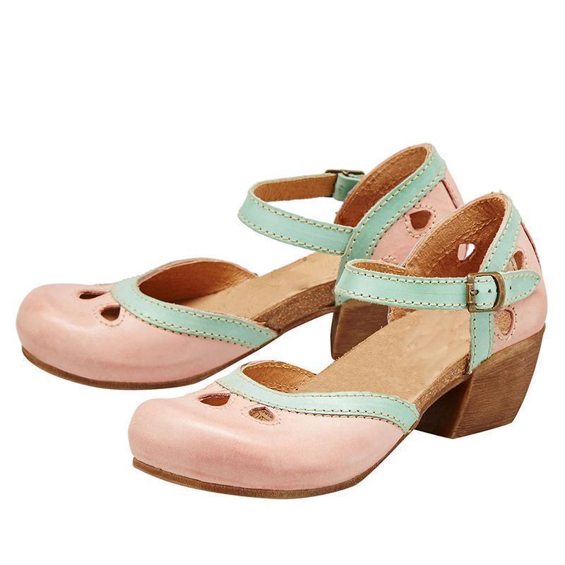 Women's Comfort Low-Heel Sandals – Pink
