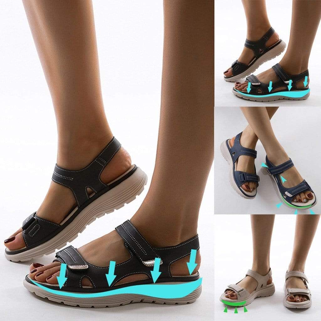 Women's Comfortable Quilted Sandals with Adjustable Fit – Nude
