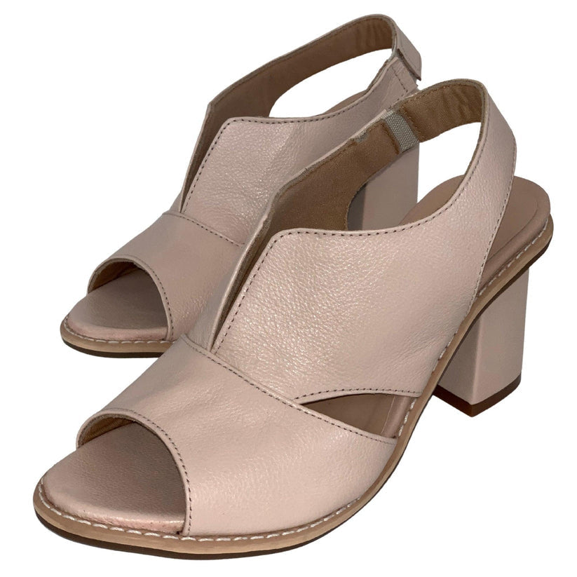 Women's Elegant Block-Heel Sandals with Adjustable Straps – Military Green