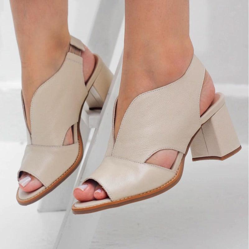 Women's Elegant Block-Heel Sandals with Adjustable Straps