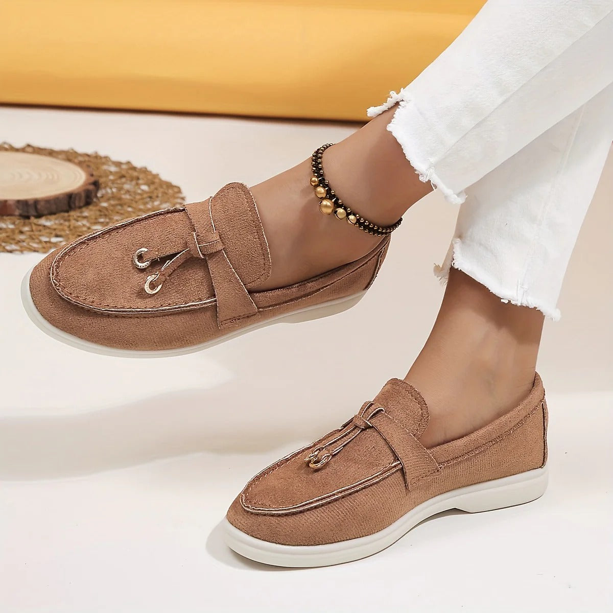 Women's Elegant Loafers, Comfortable for Everyday – Brown